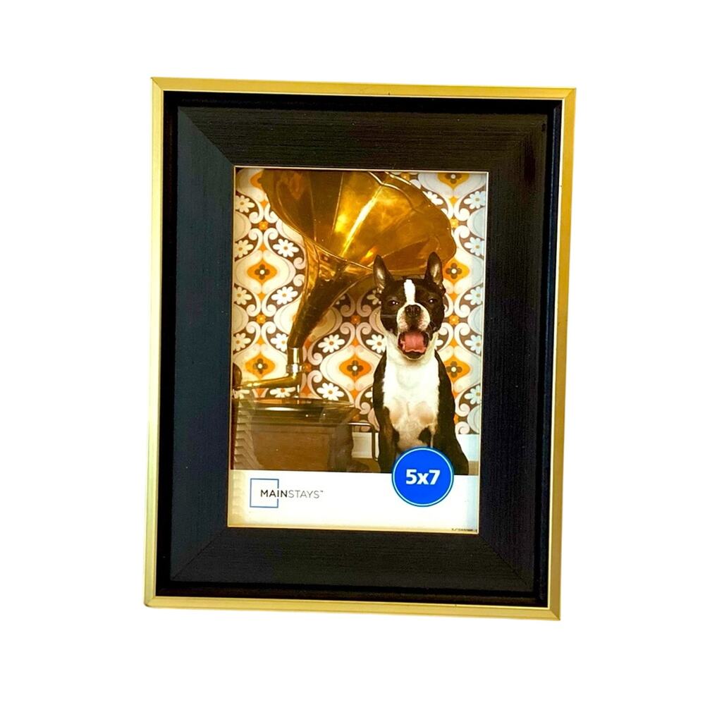 Mainstays Kristoff Black Gold Picture Frame